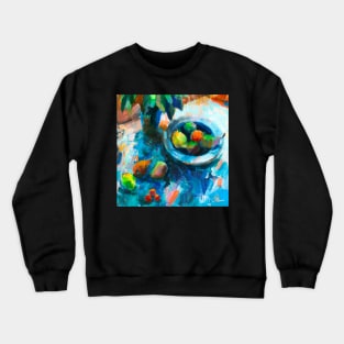 Blue Still Life Crewneck Sweatshirt